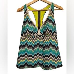 🧡Chevron Pattern Tank Top bathing suit top XL
